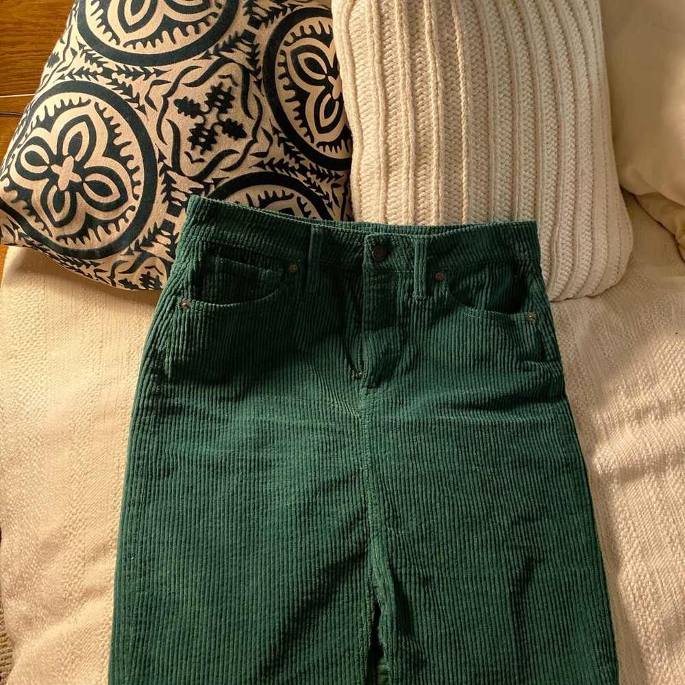 Forest Green Madewell Corduroy Skirt